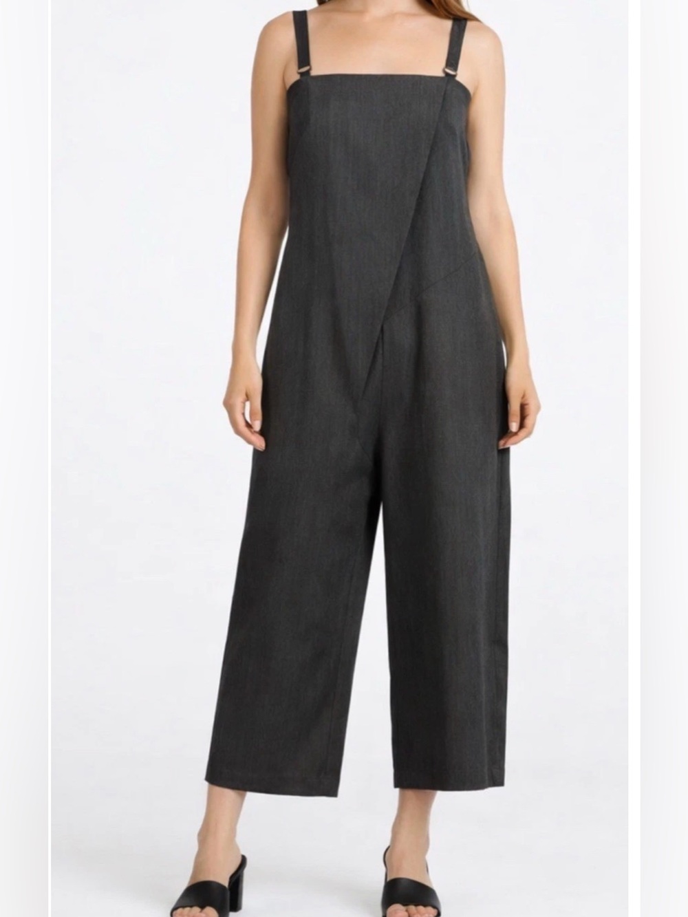 Skunkfunk Kiara Jumpsuit Women’s Size 2 Gray Sleeveless Wide Leg